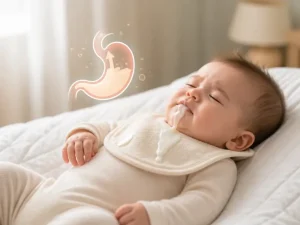 علائم رفلاکس نوزاد در تصویر کودک